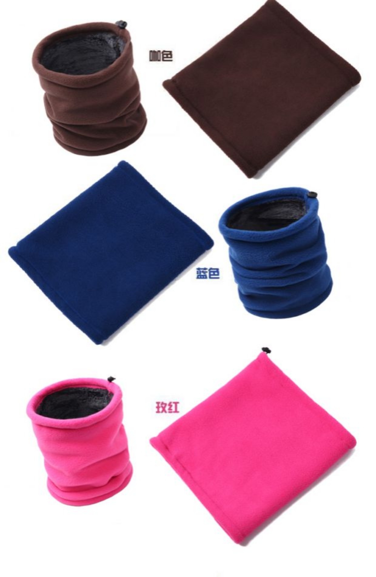Mùa đông bib nam và khăn quàng cổ cộng với nhung dày mui xe bib cưỡi gió lạnh nữ ấm mũ len cổ áo khăn ống đa năng xịn	